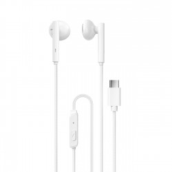 Dudao wired headphones USB Type C 1.2m white (X3B-W)