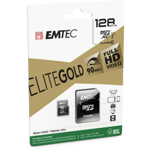 EMTEC Elite Gold microSDXC 128GB U1 Class 10 έως 90MB/s με Adapter