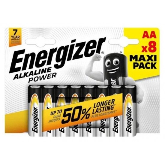 Energizer Power Αλκαλική Mignon Battery LR06 AA 8BL