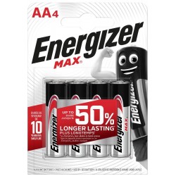 Energizer Max Αλκαλική LR06 AA 4BL