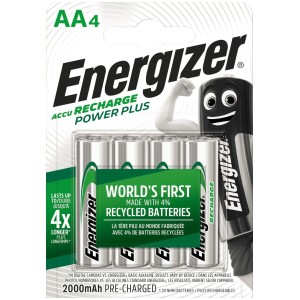 Energizer Power Plus Επαναφορτιζόμενη LR06 AA 2000mAh 4BL Energizer Power Plus Επαναφορτιζόμενη LR06 AA 2000mAh 4BL