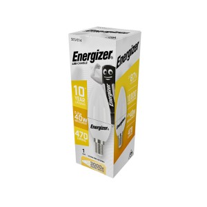 ENERGIZER S16591 ΛΑΜΠΑ ΛΕΥΚΗ ΣΥΣΚΕΥΑΣΙΑ LED ΚΕΡΙ(CANDLE) E14 5,2W 470LM ΘΕΡΜΟ WARM WHITE