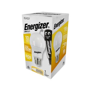 ΛΑΜΠΑ ENERGIZER S16603 ΛΕΥΚΗ ΣΥΣΚΕΥΑΣΙΑ LED GLS(A60) E27 8,2W 806LM ΘΕΡΜΟ WARM WHITE