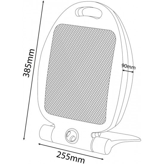 Entac Θερμάστρα Χαλαζία 400/800W N