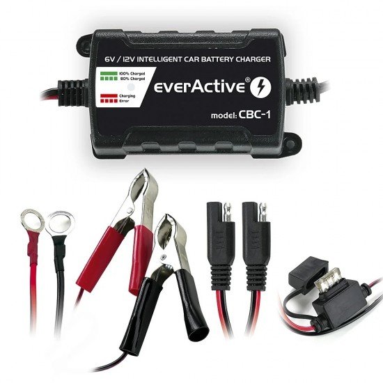 EverActive Charger, automatic car battery rectifier for 6V / 12V everActive CBC-1 v2 batteries