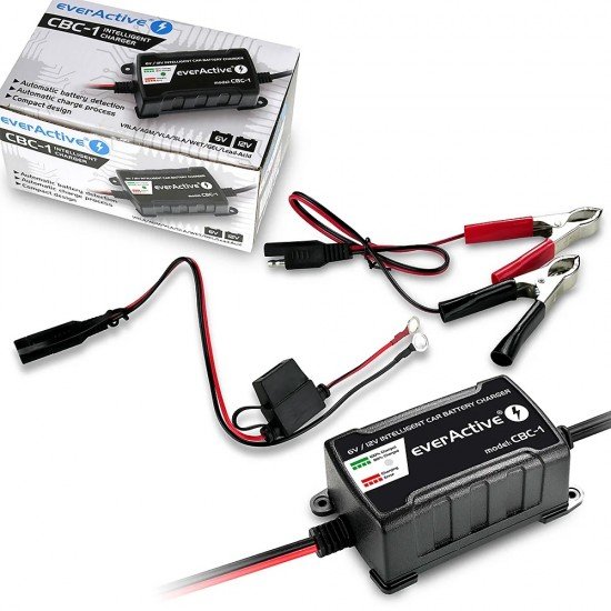 EverActive Charger, automatic car battery rectifier for 6V / 12V everActive CBC-1 v2 batteries