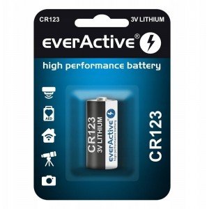 EverActive Μπαταρία Λιθίου CR123 3V Μιας Χρήσης (Long Life) 1τμχ