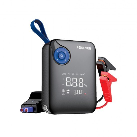 Forever jump starter 4in1 JS-400 26.64Wh black and blue