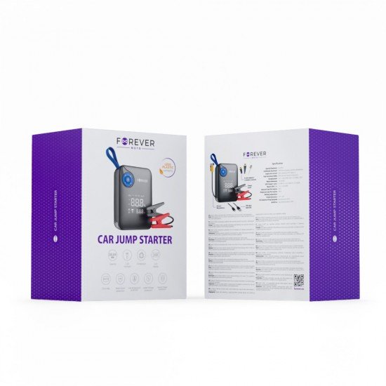Forever jump starter 4in1 JS-400 26.64Wh black and blue