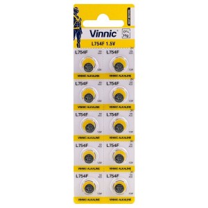 VINNIC G5/LR48/AG5 MINI ALKALINE BATTERY BL10  VINNIC G5/LR48/AG5 MINI ALKALINE BATTERY BL10