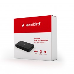 GEMBIRD EE3-U3S-3 3.5'' USB 3.0 ENCLOSURE BLACK