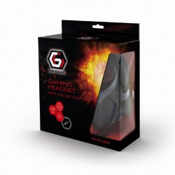 GEMBIRD GHS-04  GAMING HEADSET WITH VOLUME CONTROL BLACK