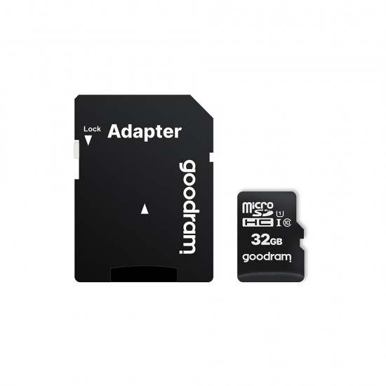 GoodRam 32GB microSDHC class 10 UHS-I memory card + adapter