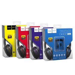 HOCO HEADPHONES W24 ENLIGHTEN HEADPHONES WITH MIC SET BLUE