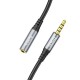 HOCO cable 3.5mm audio extension cable male to female 1m black (UPA20)