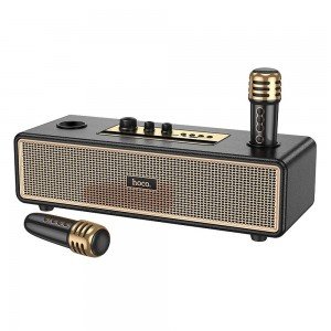 HOCO speaker bluetooth + 2 x wireless microphones BS63 black HOCO speaker bluetooth + 2 x wireless microphones BS63 black