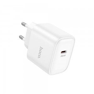 HOCO DC71 Φορτιστής Ταξιδίου 1xUSB-C PD25W QC Λευκός