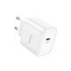 HOCO DC71 Φορτιστής Ταξιδίου 1xUSB-C PD25W QC Λευκός