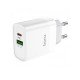 HOCO DC82 Φορτιστής Ταξιδίου 1xUSB-C PD20W 1xUSB-A 18W QC Λευκός