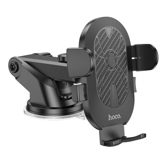 Hoco DCA38 Βάση Κινητού Αυτοκινήτου για Κεντρική Κονσόλα One Button & 360° Περιστροφή ,Μαύρη