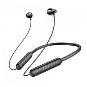 Hoco DM50 Bluetooth Hands Free Neckband Lightweight v5.3 με Μεγάλη Διάρκεια Μπαταρίας 500mAh 80 Ώρες Αναπαραγωγής Μαύρα