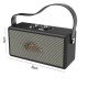 Hoco DS61 Φορητό Ηχείο Rhyme Retro Leather 14W BT V5.3 SD CARD AUX USB και FM Ραδιόφωνο 2400mAh Black