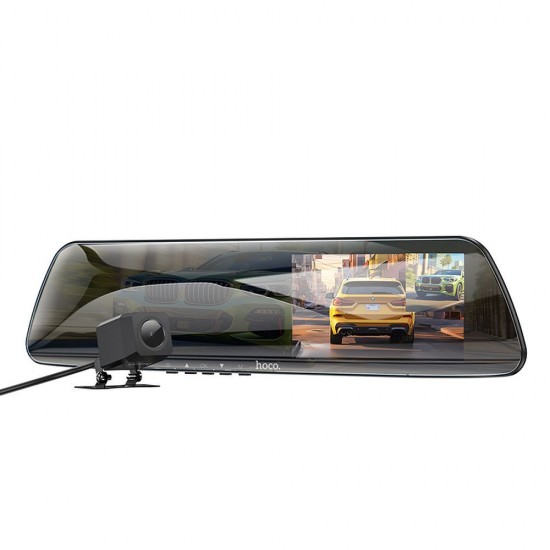 HOCO car camera / driving recorder on the mirror + with DV4 rearview camera