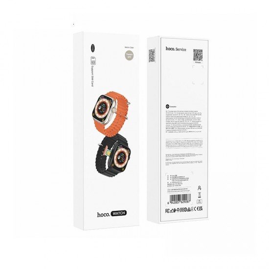 Smartwatch 1,96" TFT 4G Hoco with call function DYD01 black