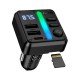 Hoco E89 Bluetooth FM Transmitter Libre 45W 2xUSB-A 1xUSB-C PD30W BT v5.4 με Αναπαραγωγή Μουσικής απο USB ή SD και Απάντηση Κλήσεων