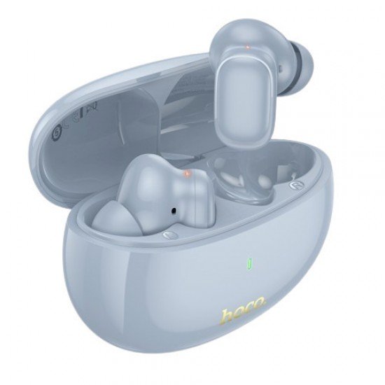 Hoco EQ17 Praise In-ear Bluetooth Handsfree Ακουστικά με Θήκη Φόρτισης Μπλε