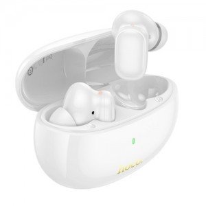 Hoco EQ17 Praise In-ear Bluetooth Handsfree Ακουστικά με Θήκη Φόρτισης Λευκά