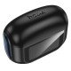 Hoco EQ21 Wireless Hands Free Sandy 400mAh v5.4 με ANC ENC TWS 7 Ώρες Ομιλίας και Οθόνη Αφής Μαύρα