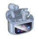Hoco EQ21 Wireless Hands Free Sandy 400mAh v5.4 με ANC ENC TWS 7 Ώρες Ομιλίας και Οθόνη Αφής Μπλε