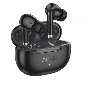 Hoco EQ24 In-ear Bluetooth Handsfree Ακουστικά με Θήκη Φόρτισης Μαύρα