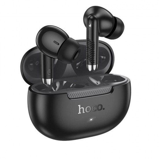 Hoco EQ24 In-ear Bluetooth Handsfree Ακουστικά με Θήκη Φόρτισης Μαύρα