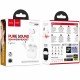 Hoco EQ30 Wireless Hands Free Eufonia TWS Hi-Fi v6.0 300mAh 7h Ομιλίας Λευκά