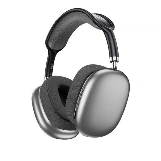 Hoco ESD15 Max Wireless Ακουστικά Stereo Shadow v5.3 400mAh ANC με Μικρόφωνο και AUX Γκρι