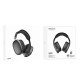 Hoco ESD15 Max Wireless Ακουστικά Stereo Shadow v5.3 400mAh ANC με Μικρόφωνο και AUX Γκρι