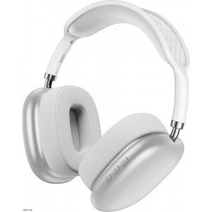 Hoco ESD15 Max Wireless Ακουστικά Stereo Shadow v5.3 400mAh ANC με Μικρόφωνο και AUX Ασημί