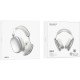 Hoco ESD15 Max Wireless Ακουστικά Stereo Shadow v5.3 400mAh ANC με Μικρόφωνο και AUX Ασημί