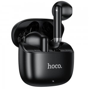 HOCO EW205 Wireless Hands Free Peaceful TWS Hi-Fi Audio Deep Bass v6.0 200mAh 4 Ώρες Ομιλίας και Θήκη Φόρτισης Μαύρα