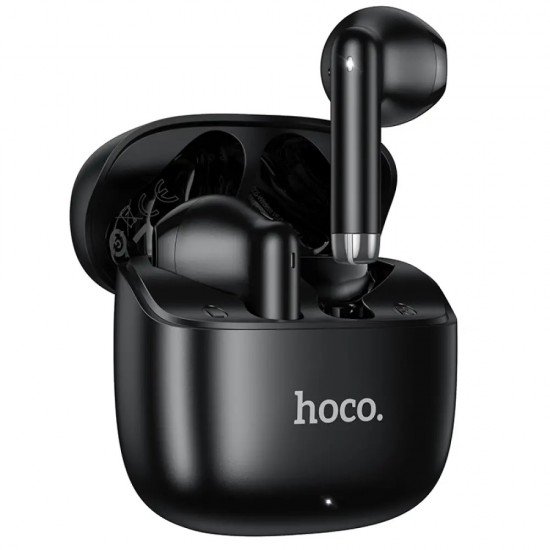 HOCO EW205 Wireless Hands Free Peaceful TWS Hi-Fi Audio Deep Bass v6.0 200mAh 4 Ώρες Ομιλίας και Θήκη Φόρτισης Μαύρα