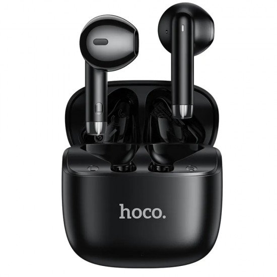 HOCO EW205 Wireless Hands Free Peaceful TWS Hi-Fi Audio Deep Bass v6.0 200mAh 4 Ώρες Ομιλίας και Θήκη Φόρτισης Μαύρα
