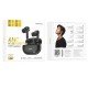 Hoco EW60 Plus Wireless Hands Free Norman TWS V5.3 300mAh με 4 Ώρες Λειτουργίας και Active Noise Cancellation Εναλλαγή Master/Slave Μαύρο
