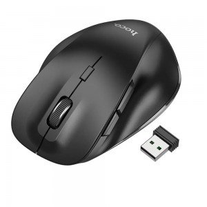 Hoco GM24 Ασύρματο Ποντίκι Mystic 1600dpi 2.4GHz 6 Πλήκτρων Μαύρο