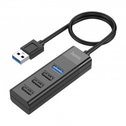 HOCO Adapter - HB25 USB to 4 x USB3.0 black