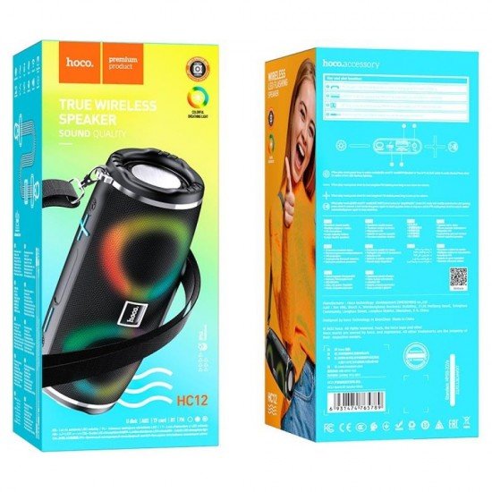 HOCO HC12 ΗΧΕΙΟ BLUETOOTH SPORTS, ΜΑΥΡΟ