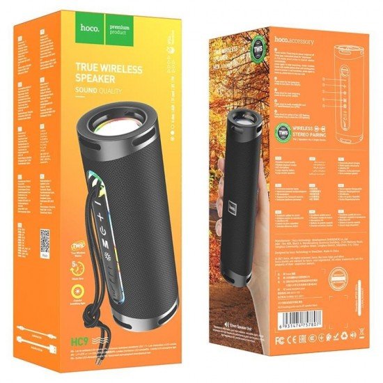 HOCO HC9 DAZZLING PULSE ΗΧΕΙΟ BLUETOOTH, ΜΑΥΡΟ