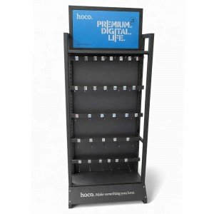 Stand Hoco HN12 S Επιδαπέδιο Σιδερένιο Γκρι (60x30x174 cm) 30 Γάντζων