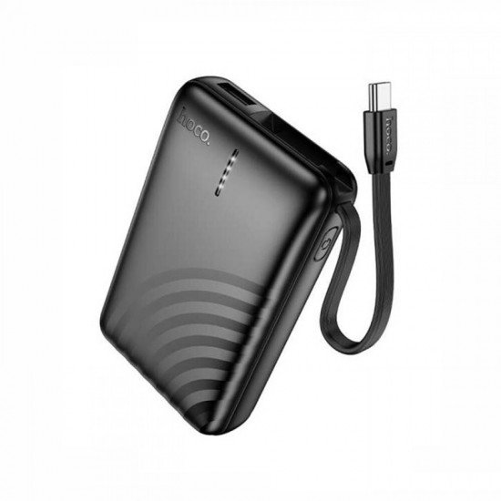 Hoco J134 USB-C Power Bank 5000mAh με Θύρα USB-A Μαύρο